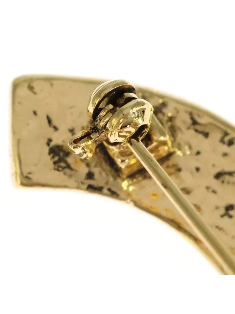 Chanel CC Logo Pin Badge Brooch Gold